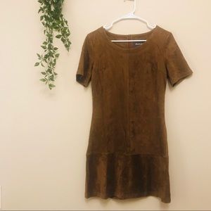 Lovemarks | Suede-feel mini dress | M